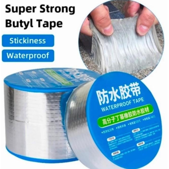 Lem Lakban Anti Bocor Lem Anti Air Aluminium Foil Butyl Waterproof Tape
