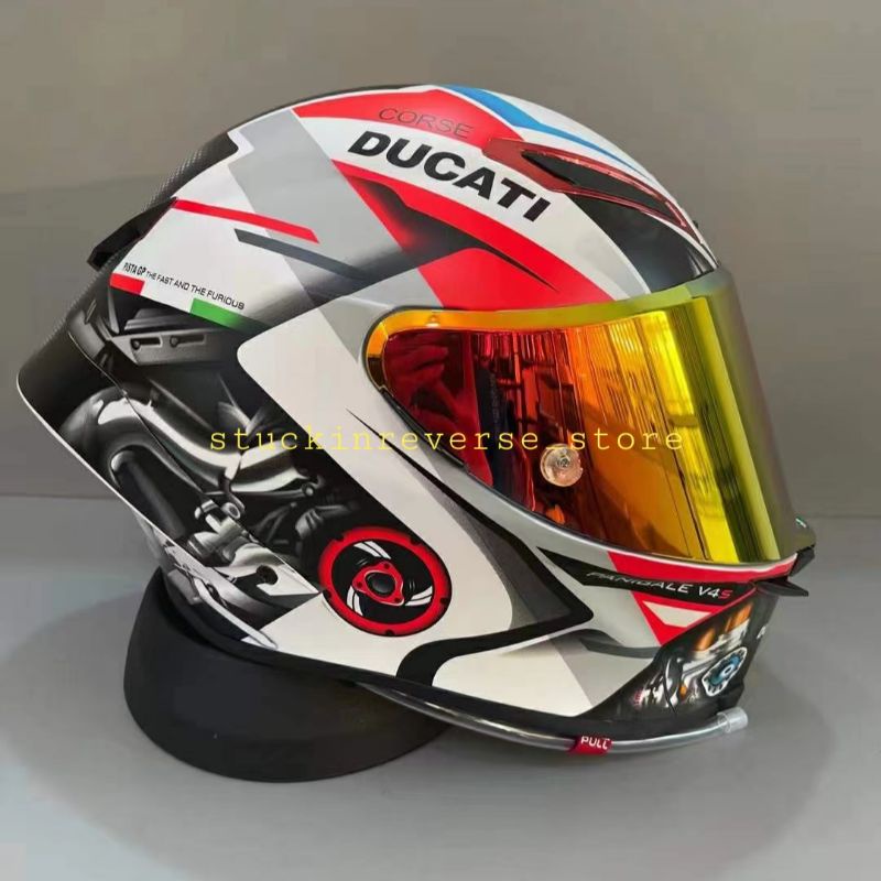 helm clone pista rr ducati clone abs not hjc kyt nolan airoh shoei