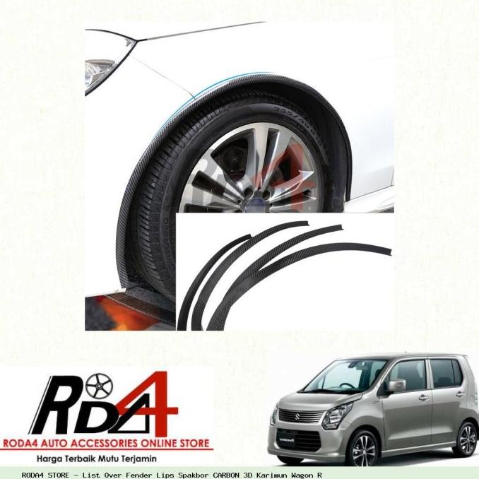 List Over Fender Lips Spakbor CARBON 3D Karimun Wagon R rod4 Juara