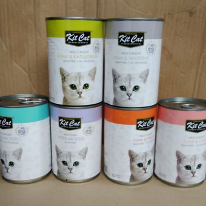 Makanan kucing kit cat kaleng 400gr ( isi 12 pcs) All varian / wet food / Cat food