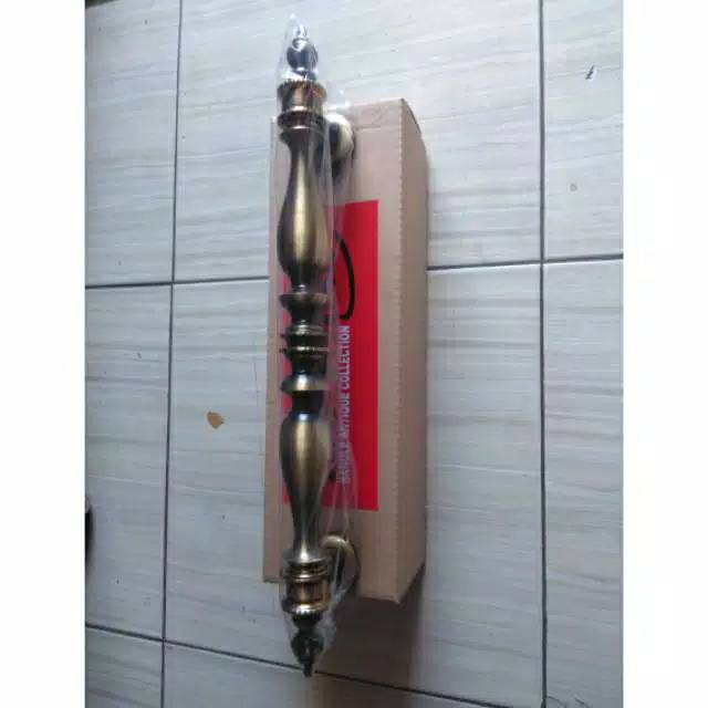 Handle Pintu / Gagang Pintu Rumah Kuningan Antik Murah Motif Bonsai 45cm