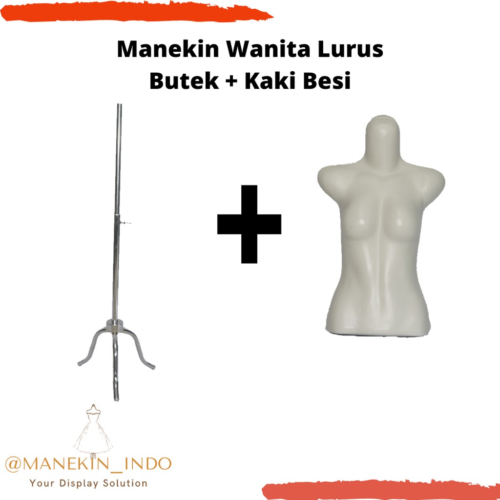 Manekin Lurus Butek Kaki Besi | Manekin Wanita | Manekin ABG | Manekin cewek