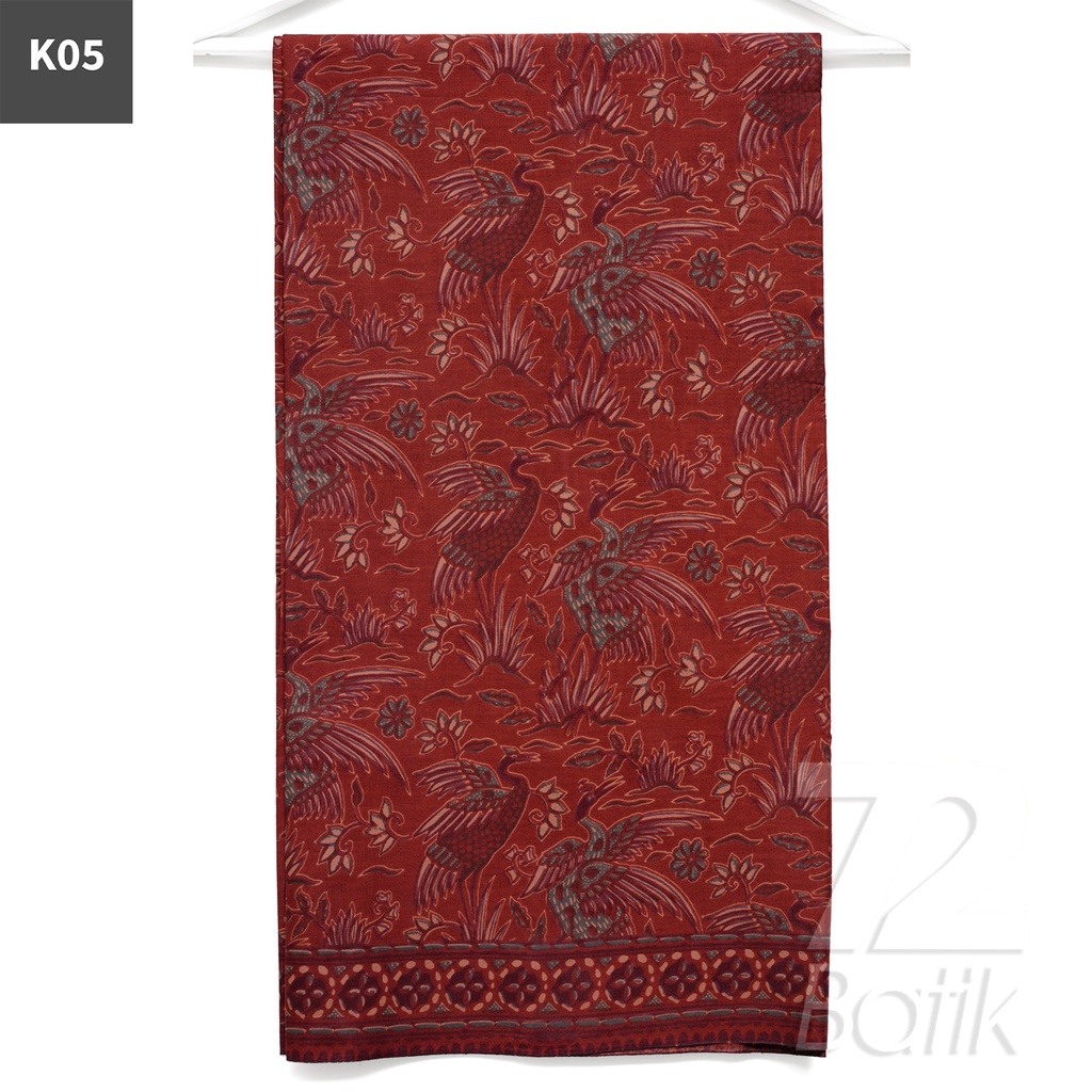 KAIN BATIK KATUN Premium Motif Bangau Two Tone Pagi Sore Warna Coklat 721607 Cap 72 Jarik Jarit Samping Kebat Panjang Batik Katun Modern Premium Bahan Seragam Batik Pernikahan Kantor Keluarga Murah Kamen Jadi Batik Bali Lembaran