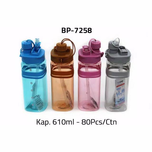 BOTOL MINUM SEDOTAN BOTOL MINUM SPORT 7258 STRAW BOTTLE (1 kg 6 pcs)