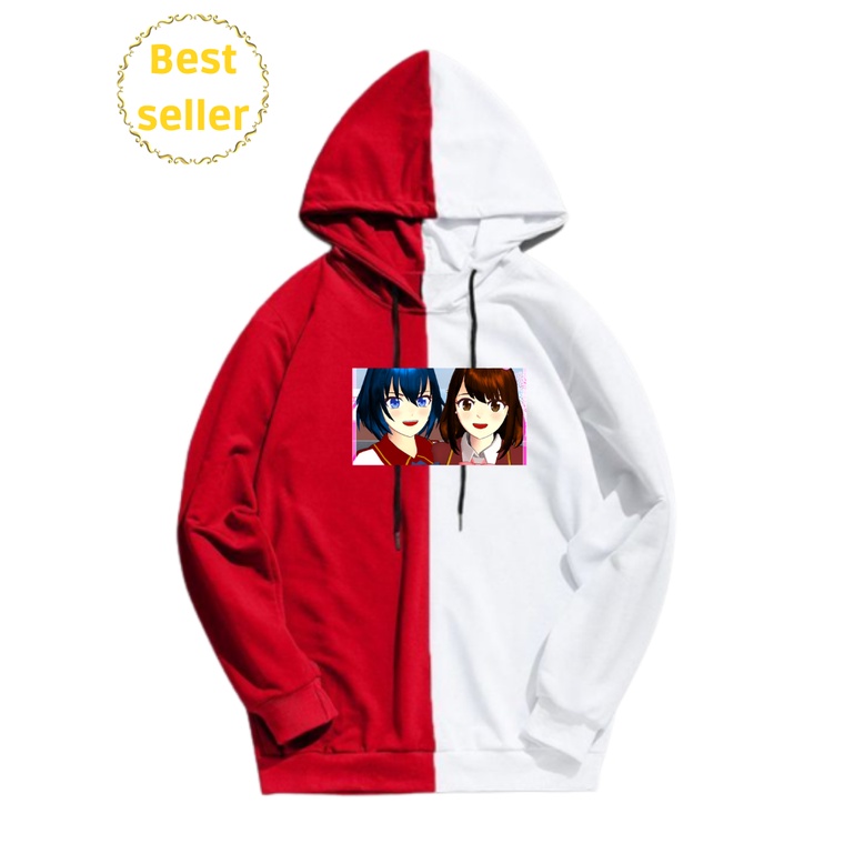 JBF Switer Hody Wanita Korea Bahan Babyterry Motif Sakura Simulator / Sweater hoodie Anime Girl