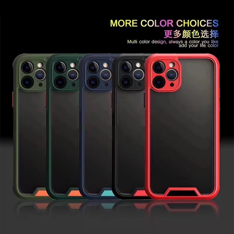 Hard Case Akrilik Transparan shockproof Cover iphone 11 Pro Max 7 8 Plus X Xr Xs Max