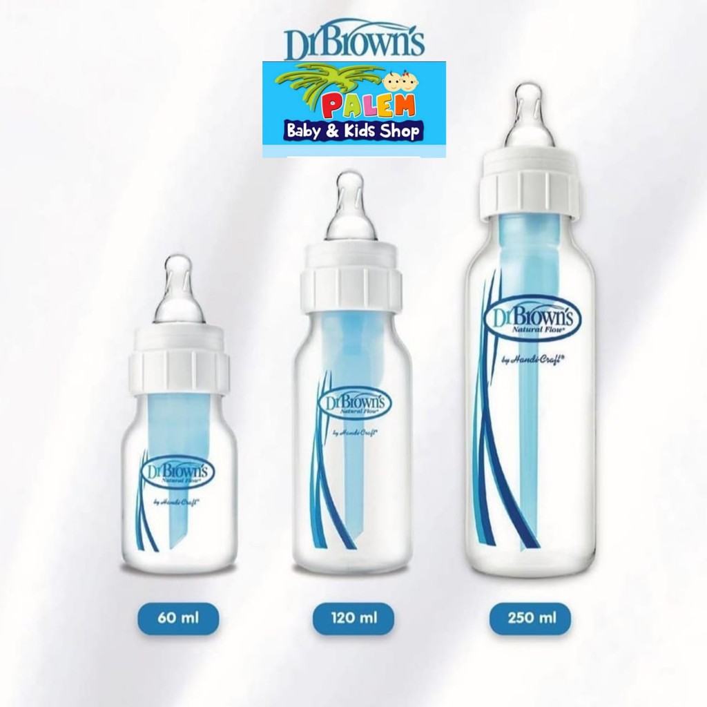 DR Brown's natural flow reduces colic 60ml-120ml - 250ml 1pcs free sikat selang