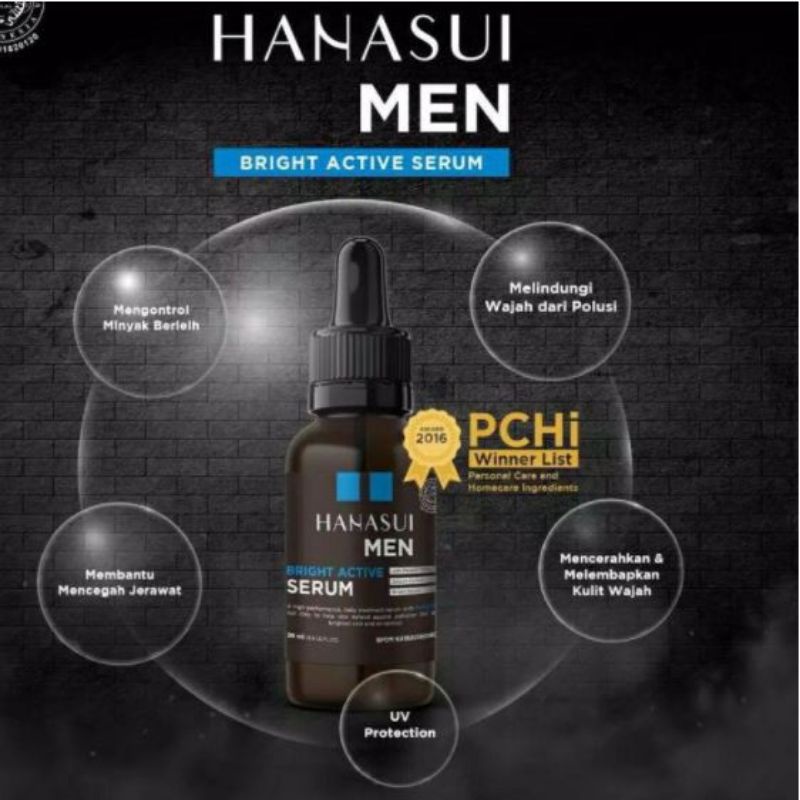 Hanasui Men Bright Active Serum with PolluSTOP 20ml