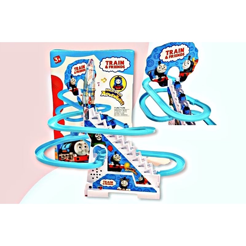663-7 PLAYGROUND THOMAS / SMALL THOMAS / MAINAN KERETA THOMAS SELANCAR BATERAI PLUS MUSIK DAN LED