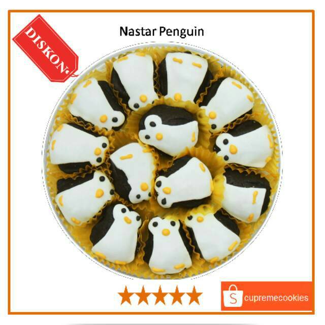 

KUE LEBARAN Penguin | Kue Nastar Karakter | Cupreme Cookies