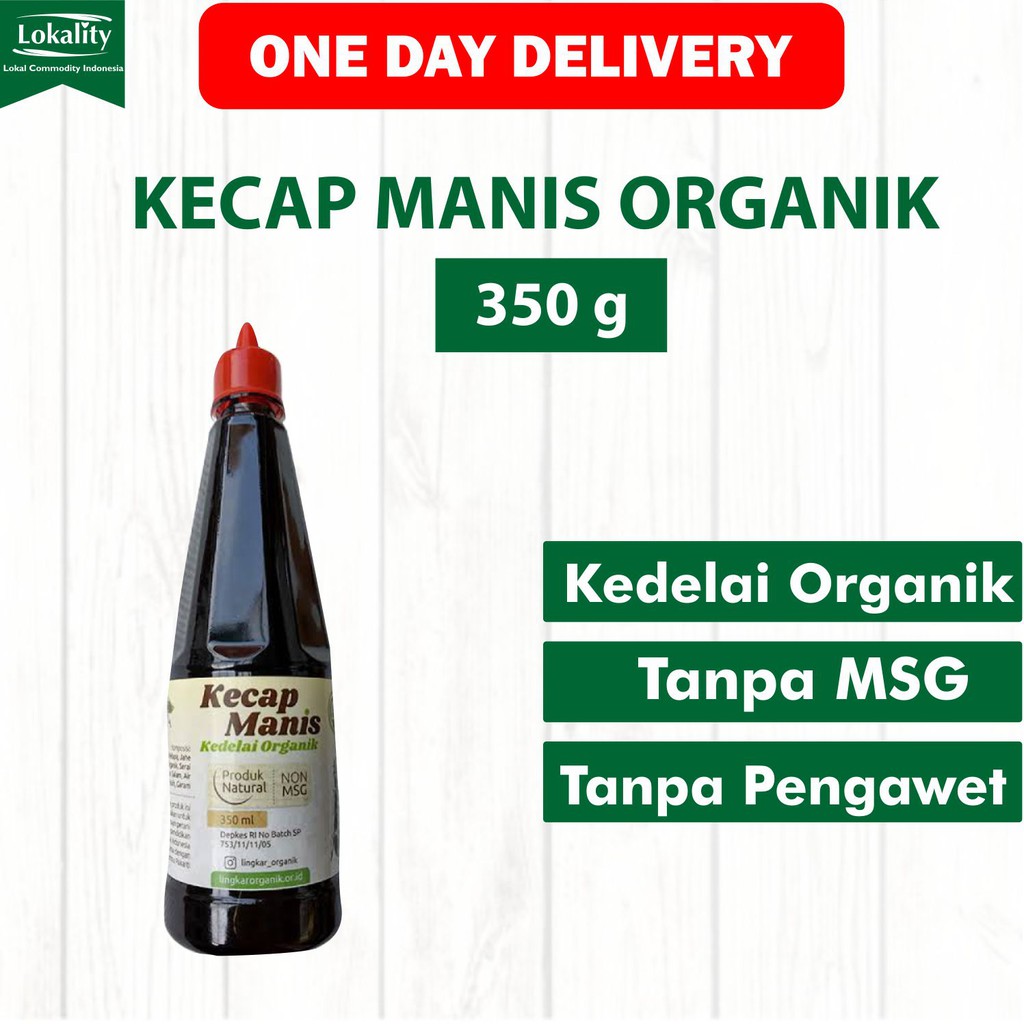 

KECAP MANIS ORGANIK - LINGKAR ORGANIK - KECAP MANIS 350ml - NON GMO - NON MSG