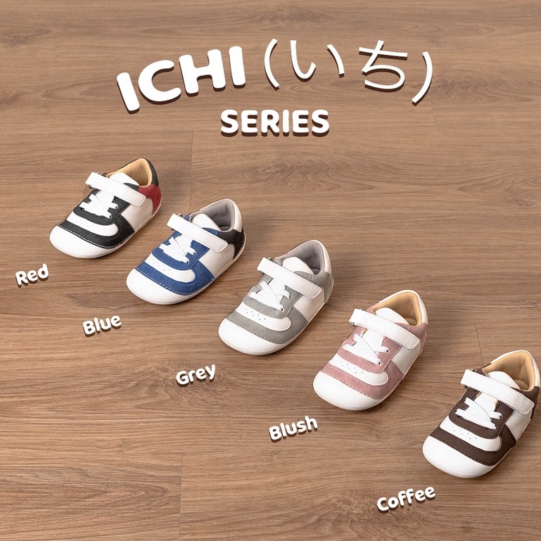 KIYO Ichi Prewalker Shoes - Sepatu Anak Bayi Balita Lucu Boots Keds Sneaker Cowo Cewe Baby Boy Girl