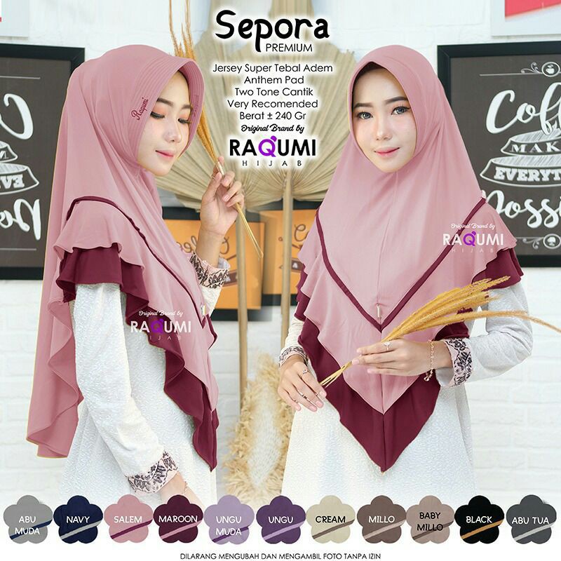 HIJAB INSTANT SEPORA ORI AHFILL / FARRAH ARJUNA HIJAB