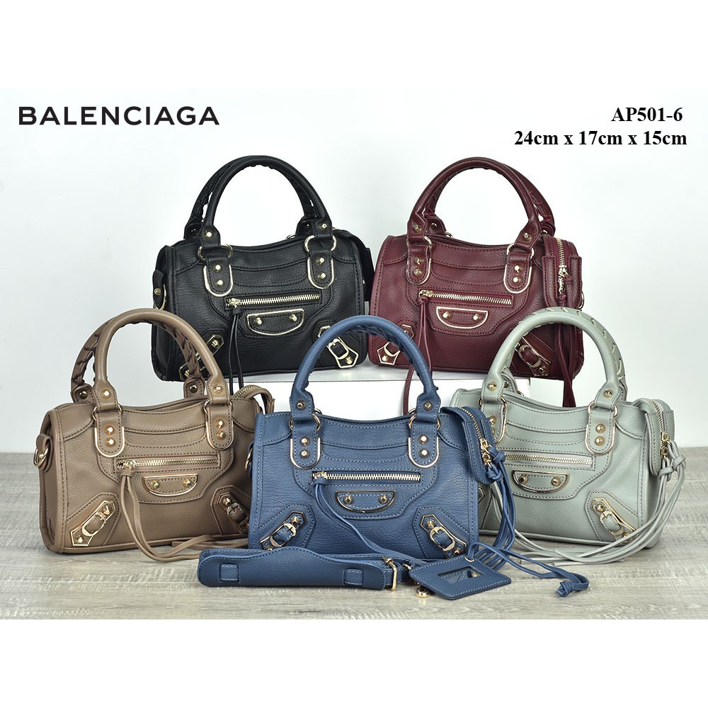 Tas Balenciaga City Metallic Edge Mini Semi Premium AP501-6