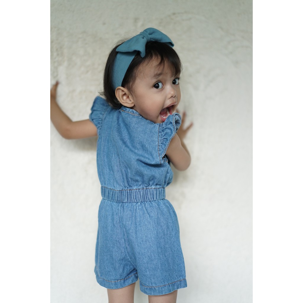 CARVA PROMOOO Jumpsuit Anak Perempuan Jeans Atasan anak perempuan jeans denim original 1-5 tahun