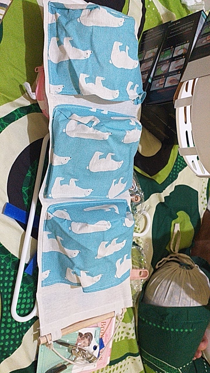 Kasimurah K185 Pouch Storage Bag Box Organizer Gantung 3 Sekat Pouch Gantung Lucu Unik Murah Grosir