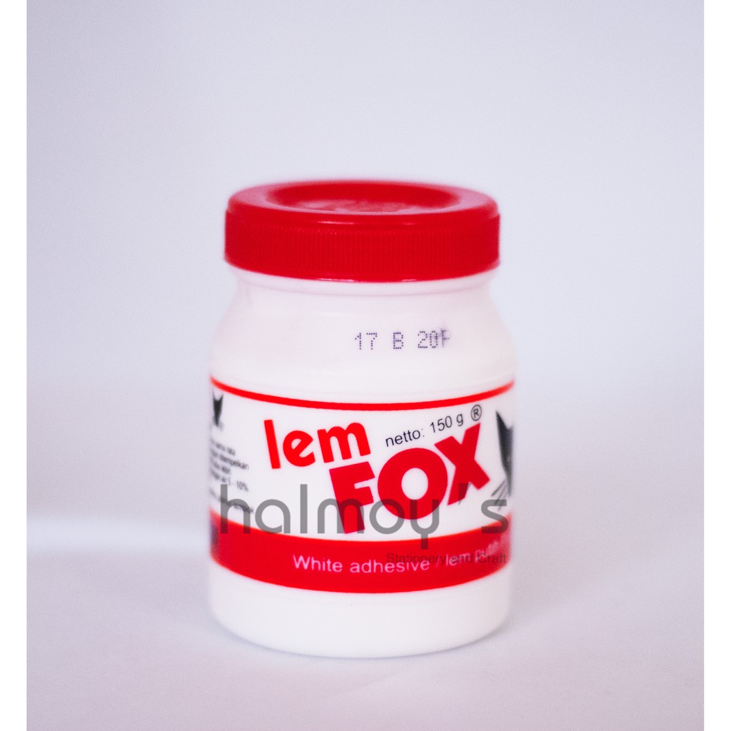 

LEM / GLUE PUTIH FOX 150 GR ( TUTUP MERAH )