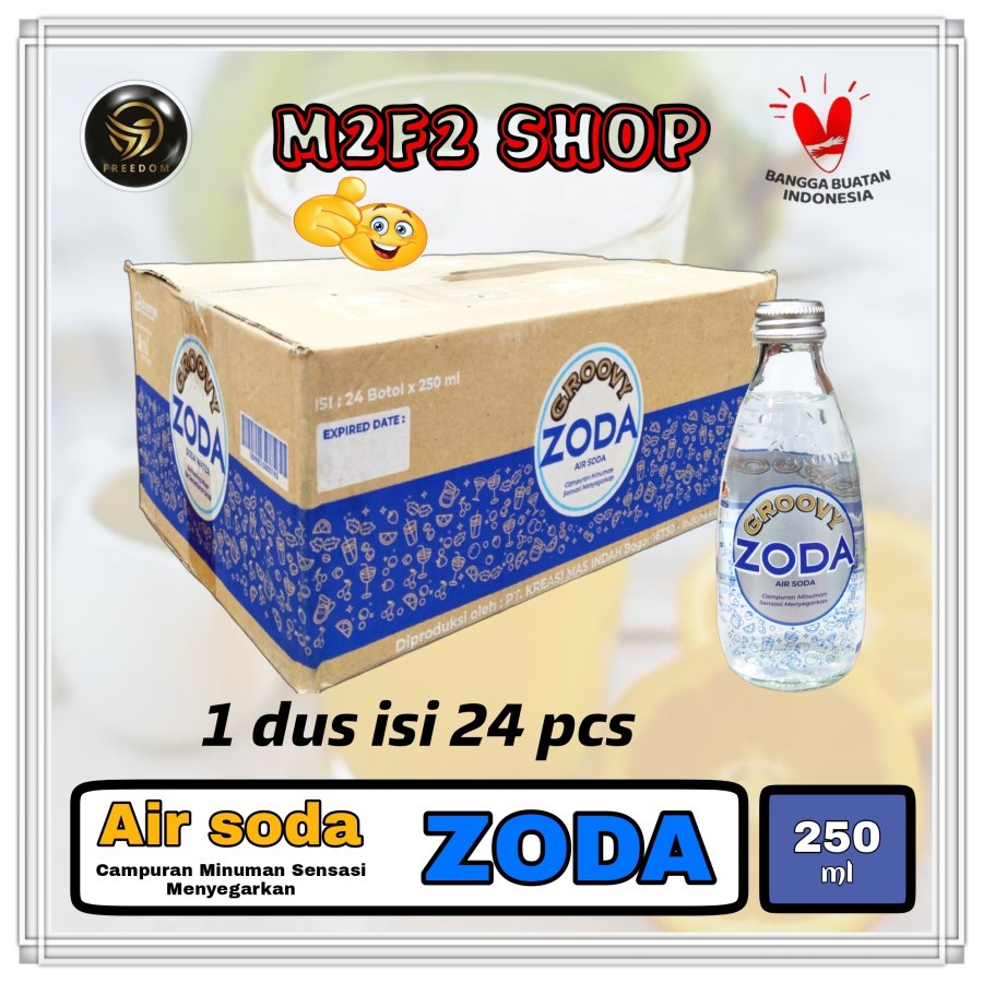 

ZODA Minuman Air Soda Botol Beling - 250 ml (Kemasan Karton)