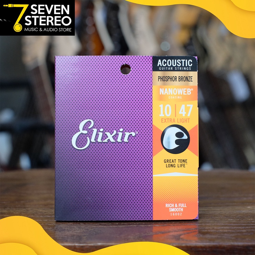 Elixir 16002 Phosphor Bronze NANOWEB Acoustic Guitar String