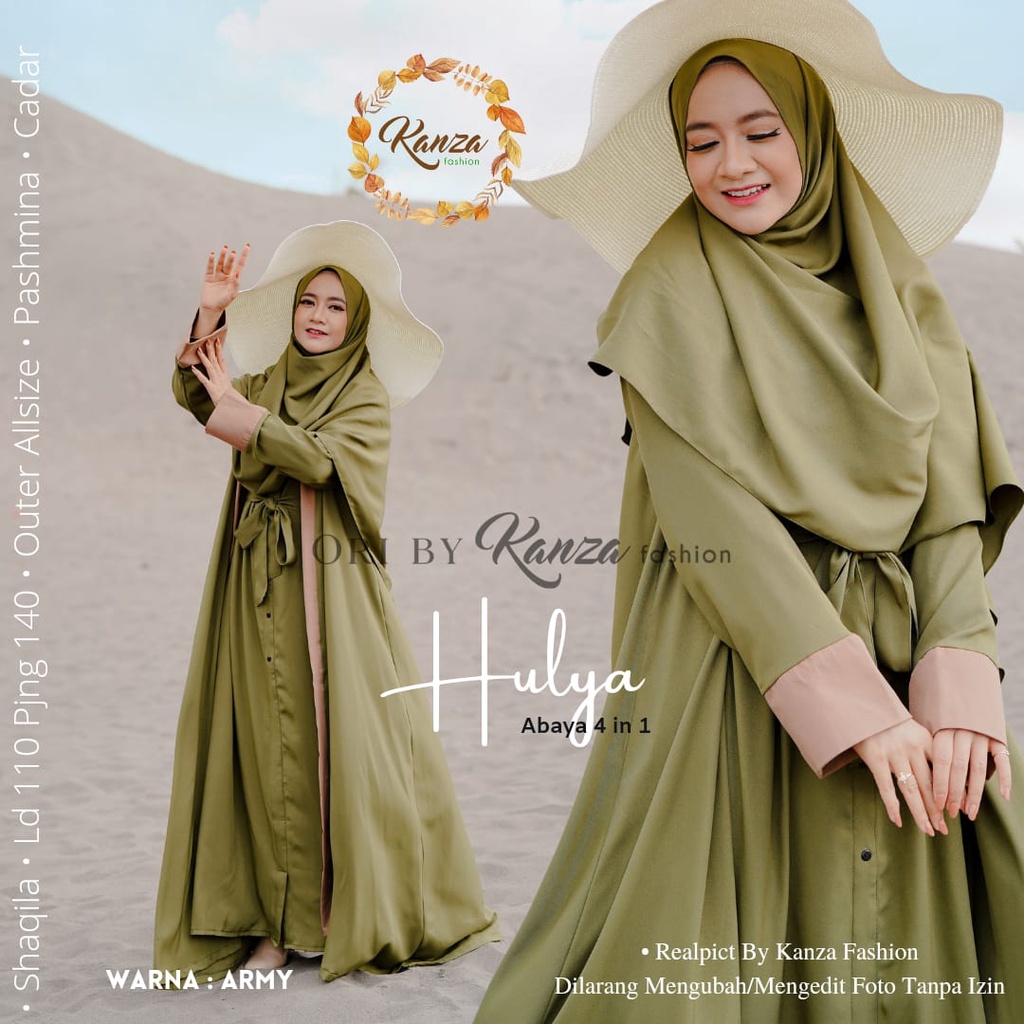 HULYA GAMIS SYARI abaya muslim original produk by kanza fashion