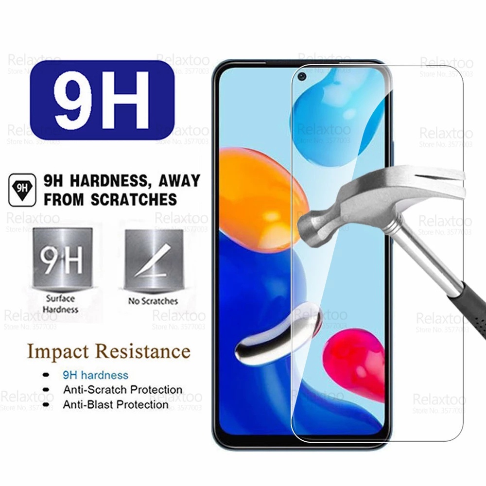 Pelindung Layar Tempered Glass Redmi Note 11, Redmi Note 11 Pro, Redmi Note 11 Pro 5G Paket 2 in 1