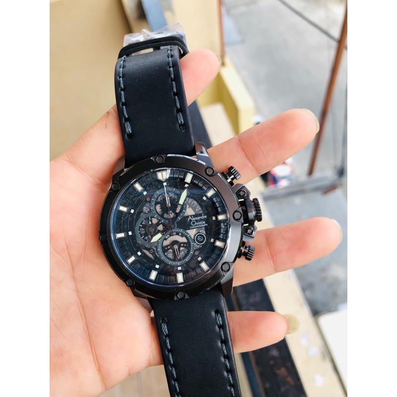 Jam tangan Alexander Christie 6416 / 6564 black men