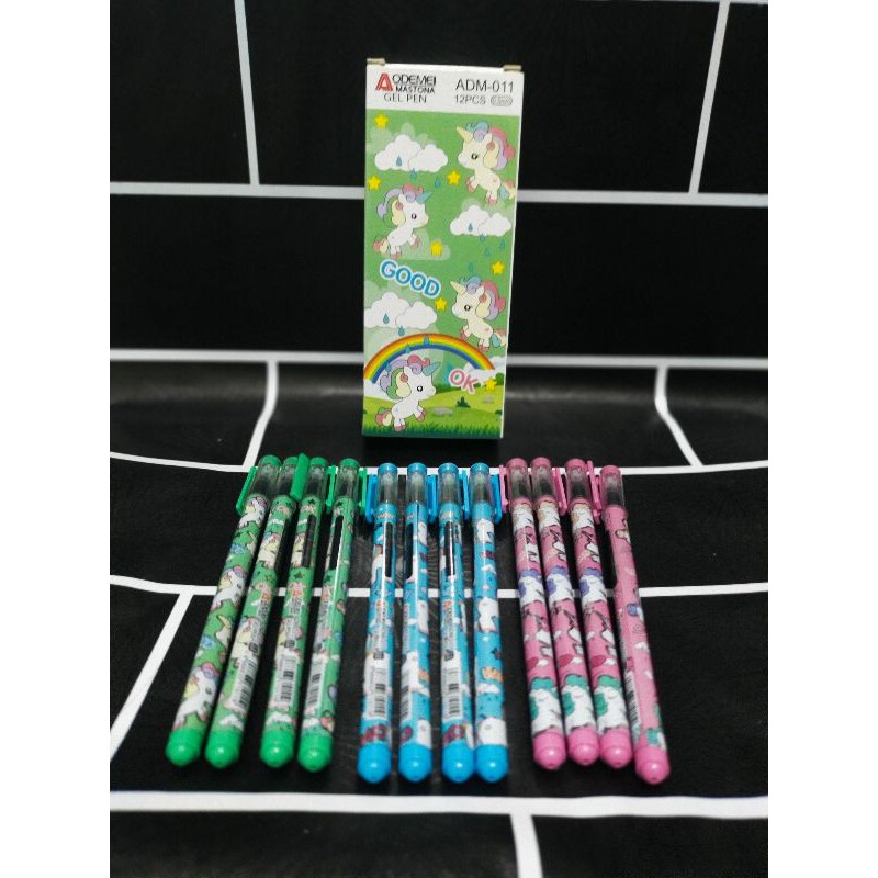 

pulpen kerakter kuda pony aodemei adm-011 isi 12pcs