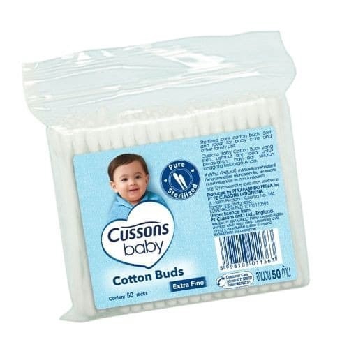 Cussons Baby Cotton Buds 100 pcs / Swabs / Korek Kuping Cusson Reguler / Extra Fine Small Kecil Bud