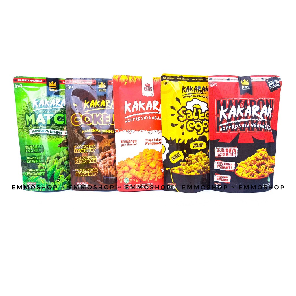 Jual Makaroni Fusili Kakarak Pedas 100gr - Kakarak Salted Egg - emoshop ...
