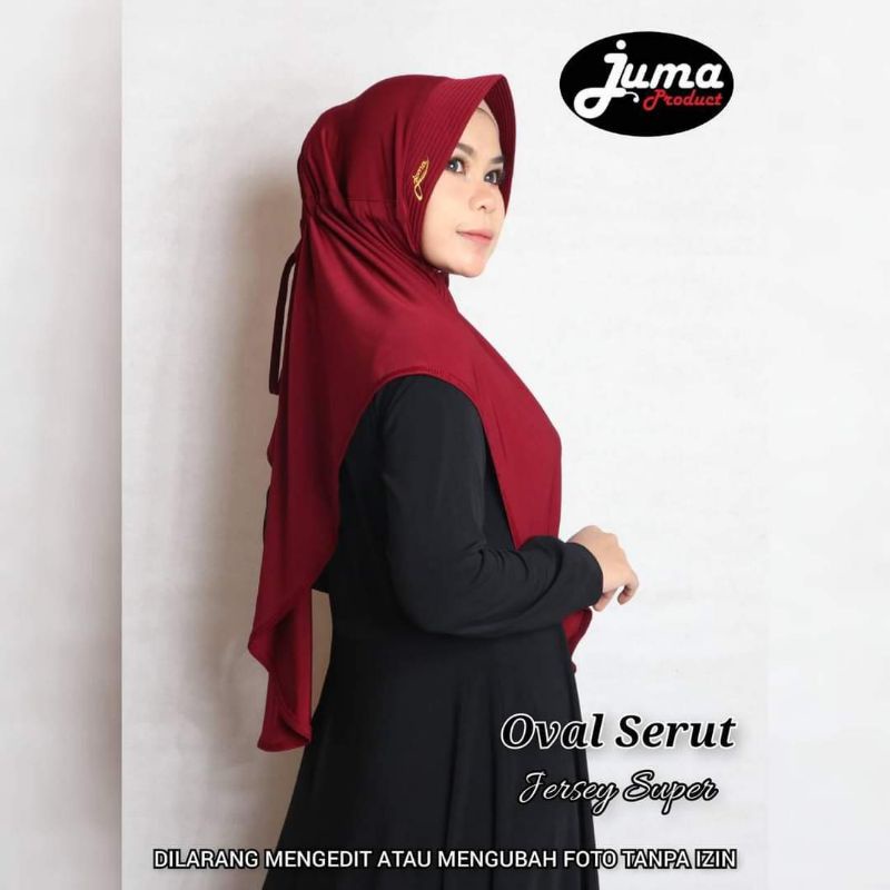 Jilbab Juma Oval Serut / Jilbab Serut