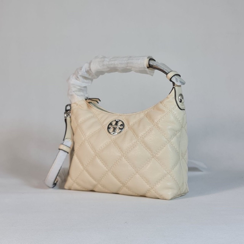 TB WILLA MINI HOBO NEW CREAM 23x18x8