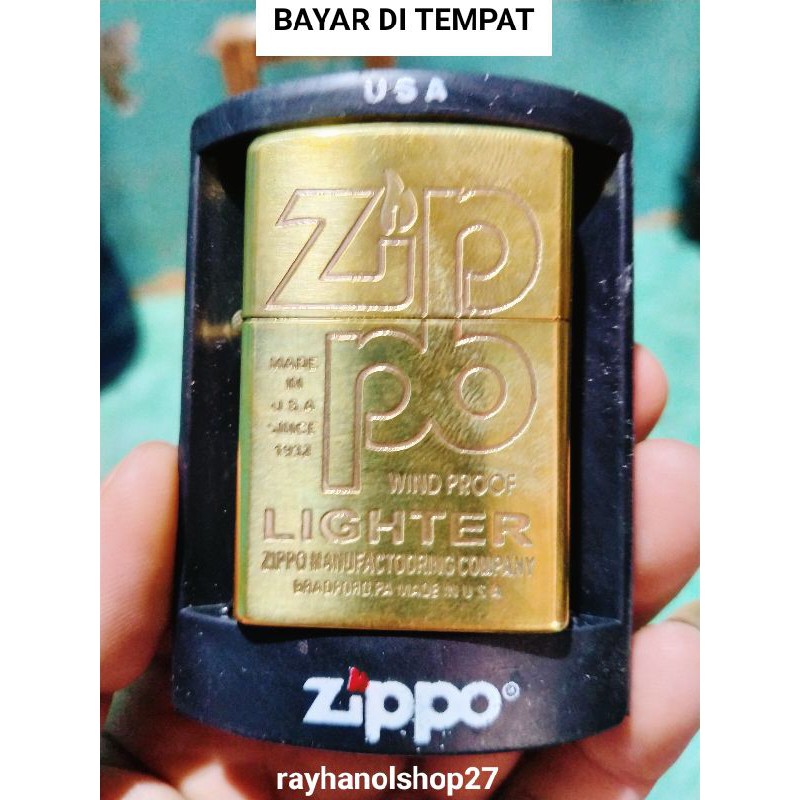 Koleksi pria yang suka merokok korek api Zippo premium Made U S A TERBAIK Denting 2x termurah