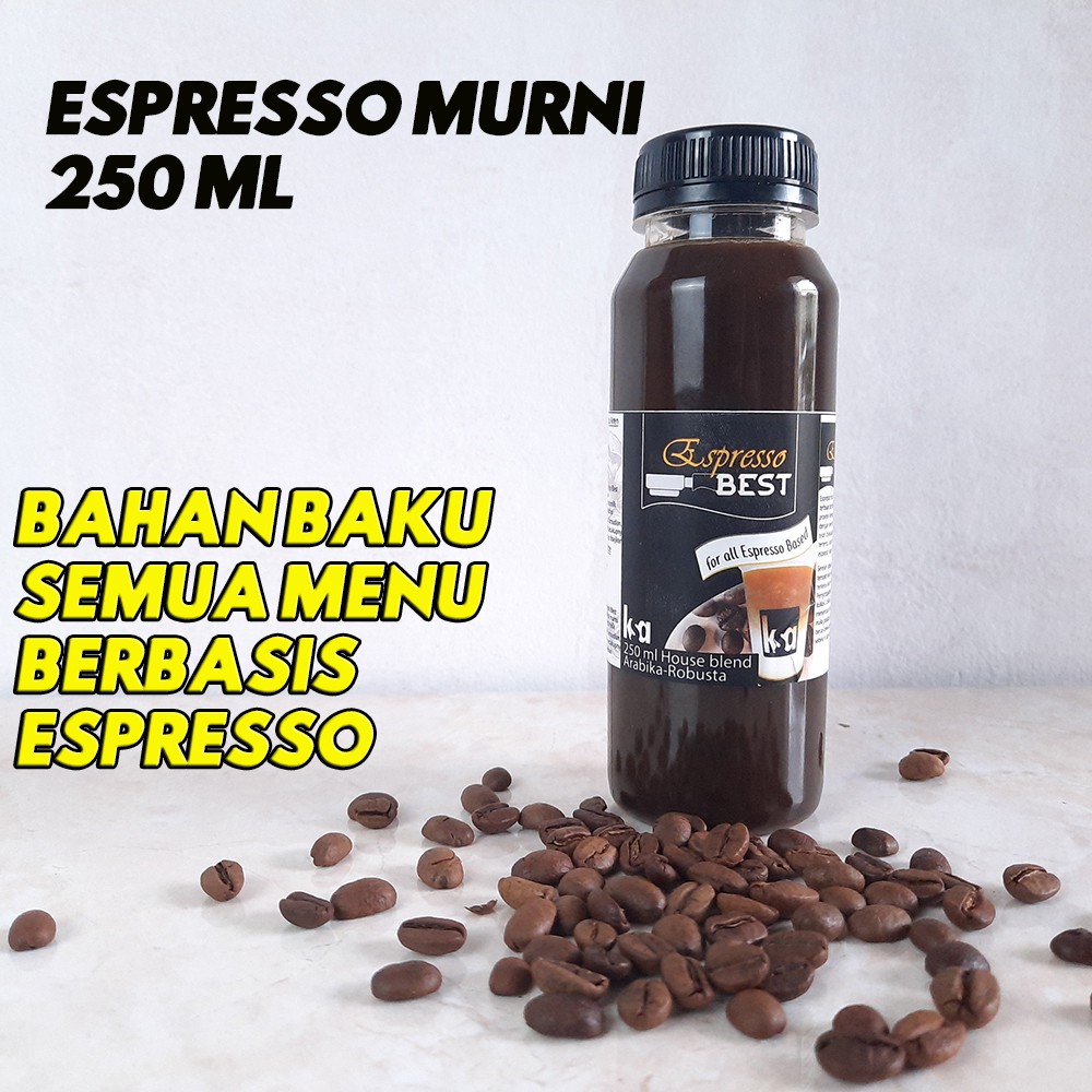 

espresso murni 250 ML house blend arabika / full robusta