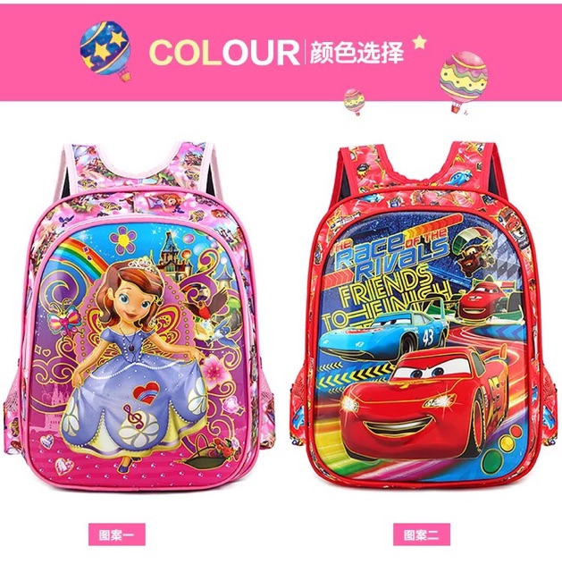 (LOLIPOP) Tas Ransel Anak 6D / Backpack / Tas Sekolah Anak / Tas punggung dengan Banyak Motif Unik dan lucu