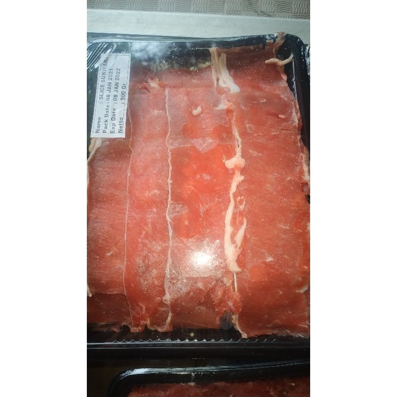 

Daging slice less fat 500gr