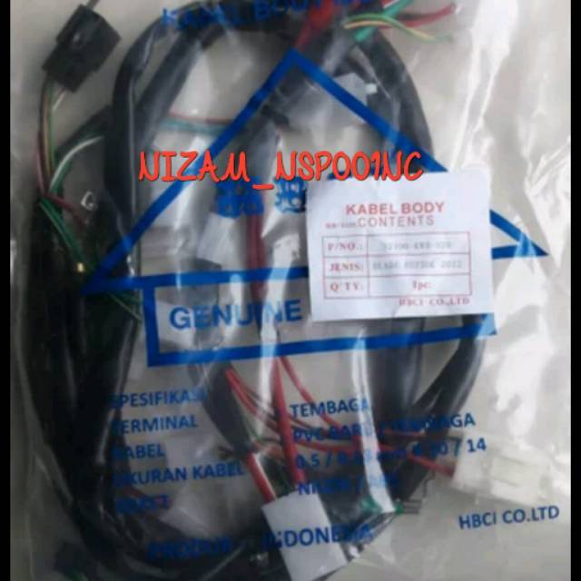KABEL BODY HONDA BLADE REPSOL 2012  KOMPLIT