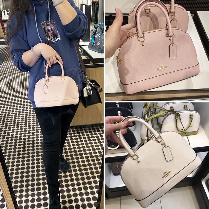 COACH Mini Sierra Satchel In Signature Canvas Light Gold COACH 57555