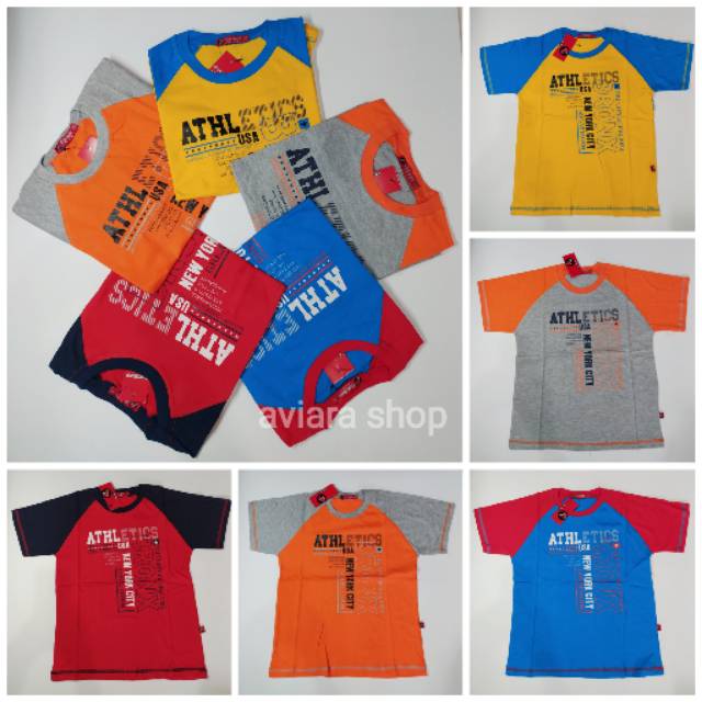 Obral  BAJU KAOS ANAK - ANAK Usia 7-12 thn MERK DOMINO KIDS