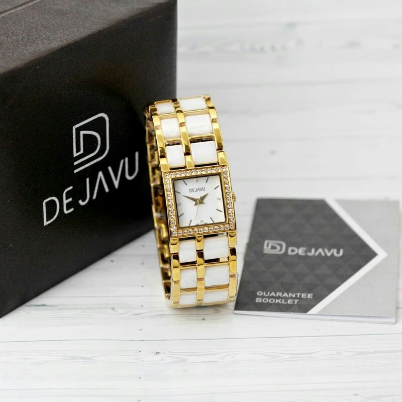Jam tangan Dejavu 5021 Tali kulit Original Wanita