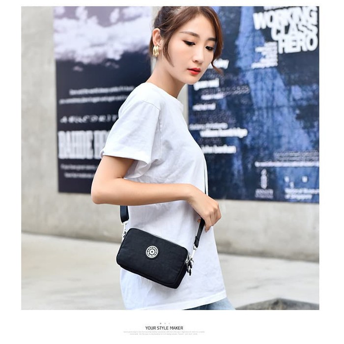 TAS SELEMPANG WANITA SLEMPANG SLING BAG KECIL MINI FASHION CEWEK KOREA SIMPLE IMPORT MURAH COD GF614