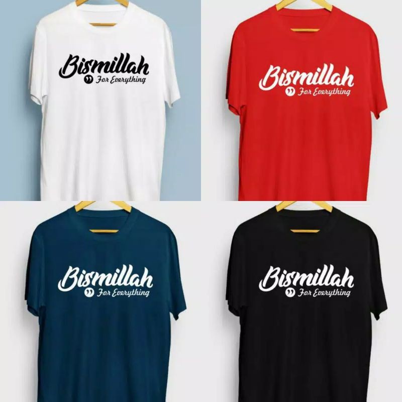 BAJU KAOS DISTRO BiSMILLAH/TSHIRT DISTRO/KaosOblongDistro