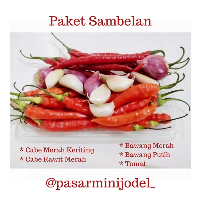 

PASAR ONLINE MURAH - PAKET SAMBELAN