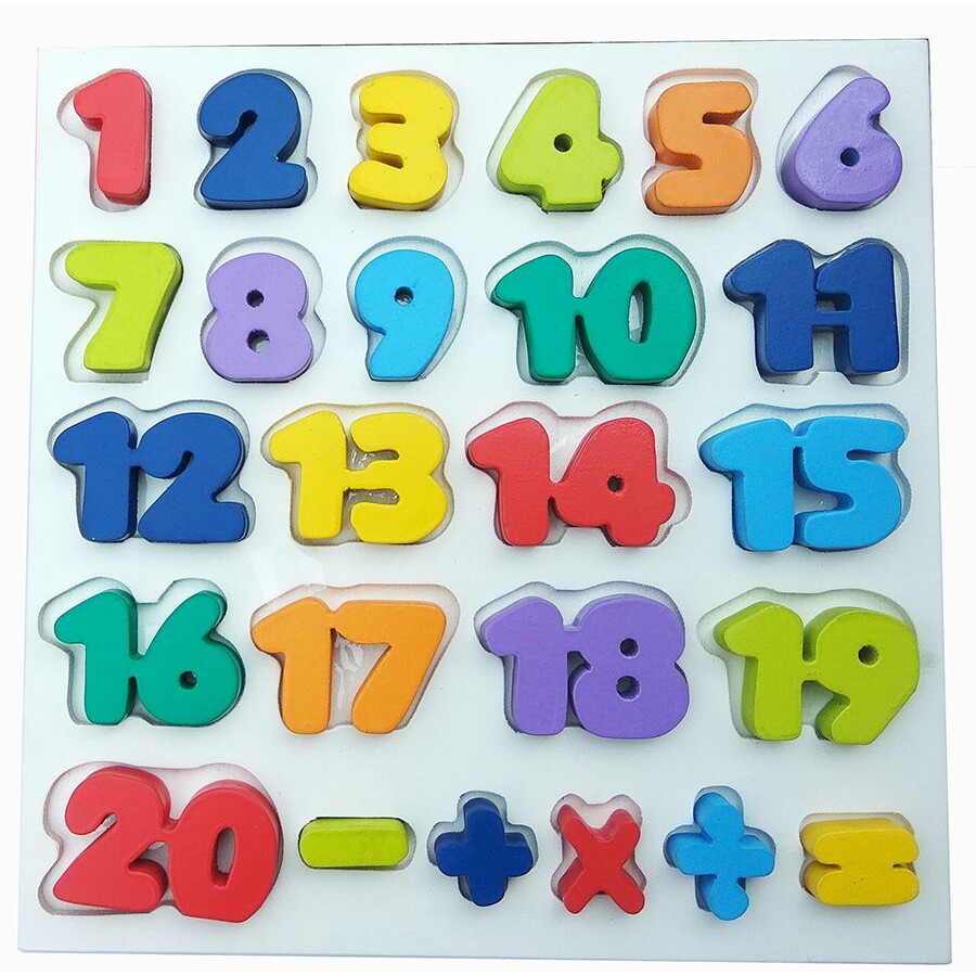 Mainan Edukasi Edukatif Anak Puzzle Chunky Kayu Angka 1 20 Simbol Shopee Indonesia