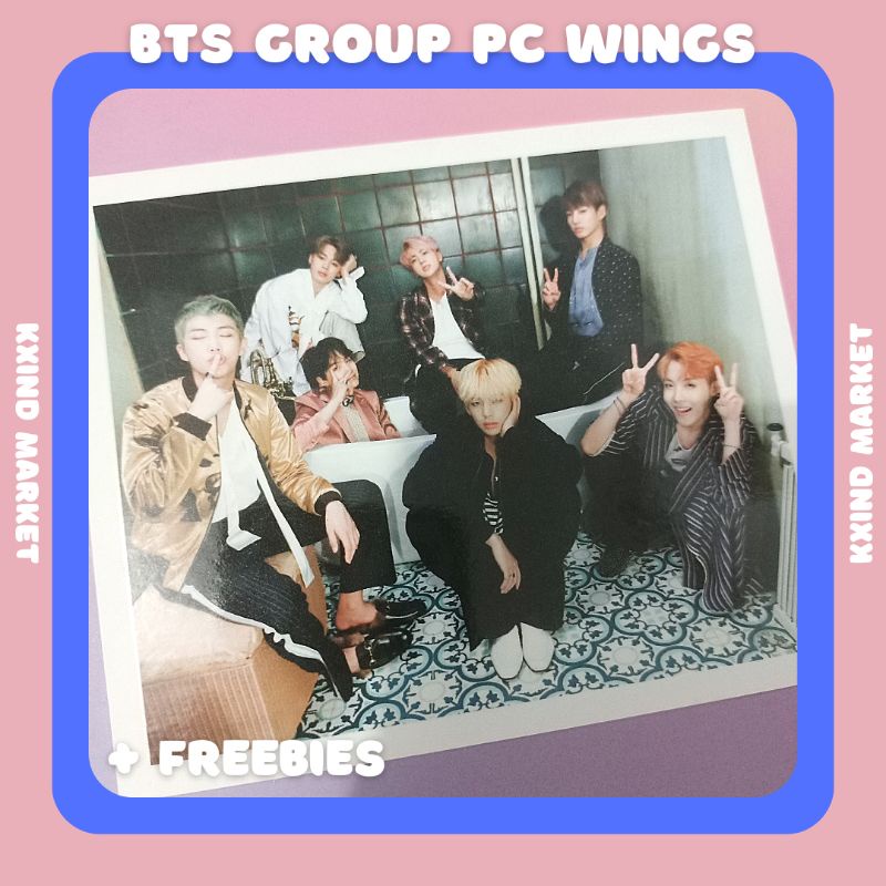 BTS Photocard Group Album WINGS / album BTS / PC JK / PC tear o / photocard Jungkook / PC grup bts