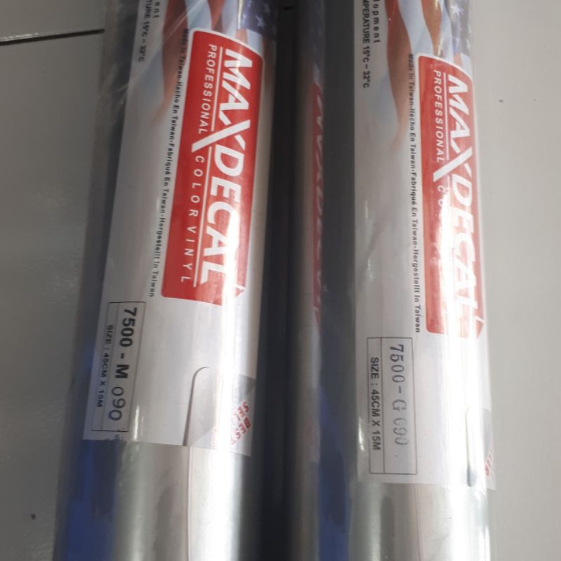 SKOTLET WARPING BODY MOTOR DAN MOBIL STIKER SKOTLET WARNA SILVER GLOSY DOF MAX DECAL 45CM X 15METER