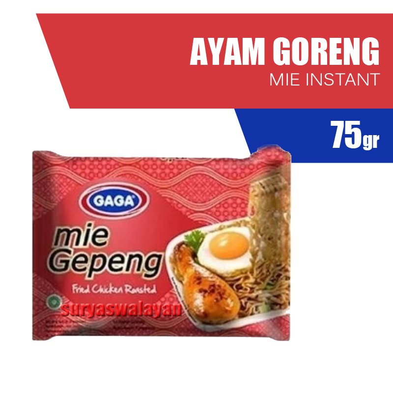 

Gaga Mie Gepeng Ayam Goreng 75 gr