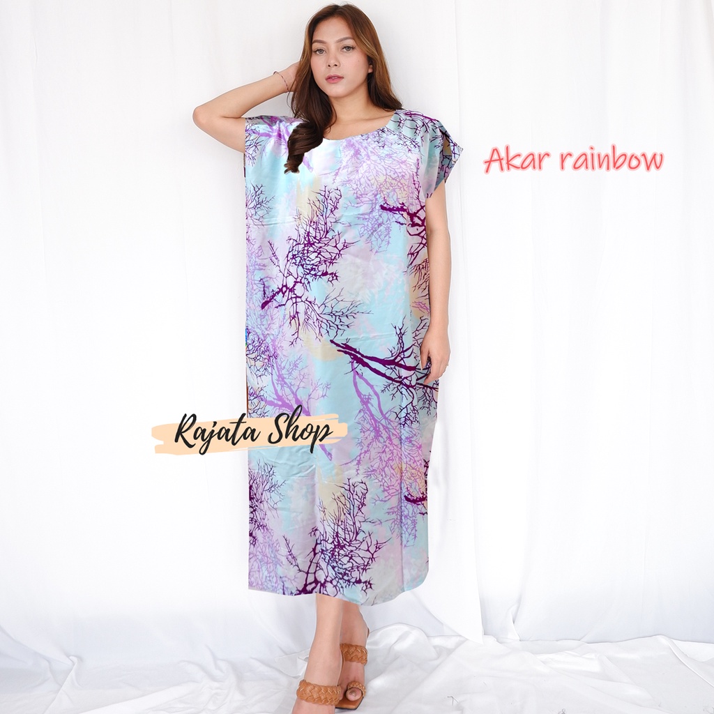 DASTER BALI NON BUSUI JUMBO XXL-XXL AKAR RAINBOW