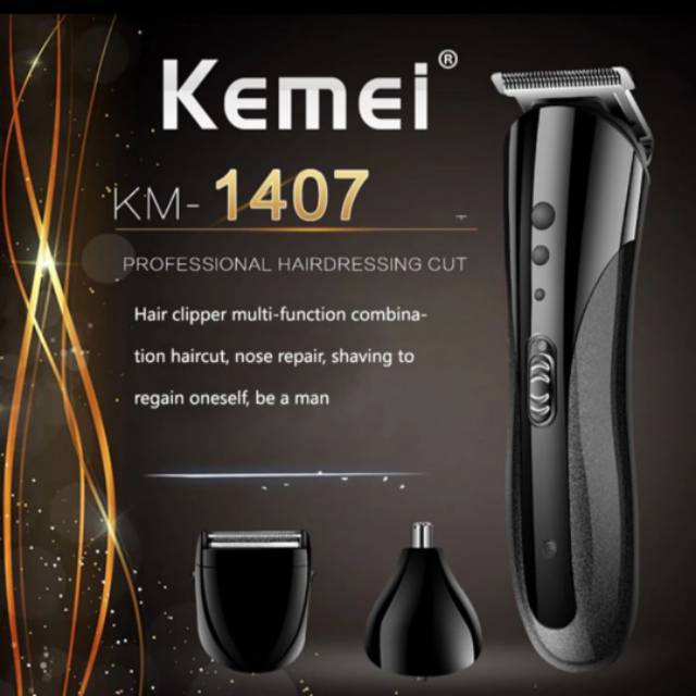 Kemei KM1407 Alat Mesin Cukur Rambut Kumis Jenggot Original