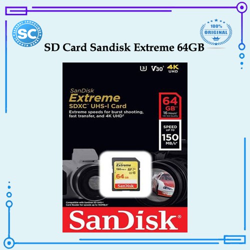 SD Card Sandisk Extreme 64GB