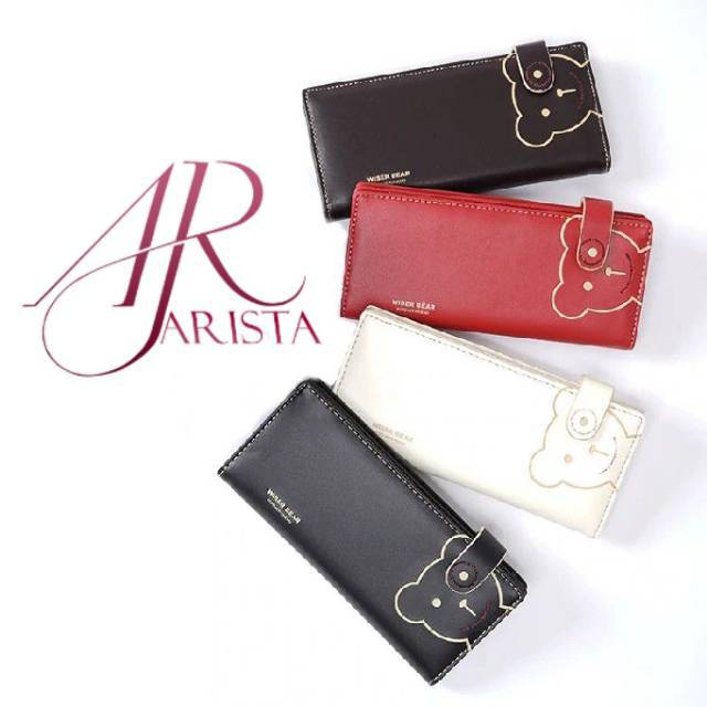 DOMPET WANITA WISERBEAR - Dompet panjang wanita KOREAN FASHION WALLET